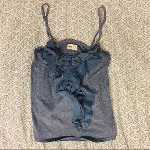 Hollister ruffle tank top
